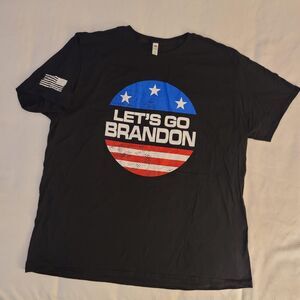 NEW Let's Go Brandon Sz 3XL Black 100% Cotton
